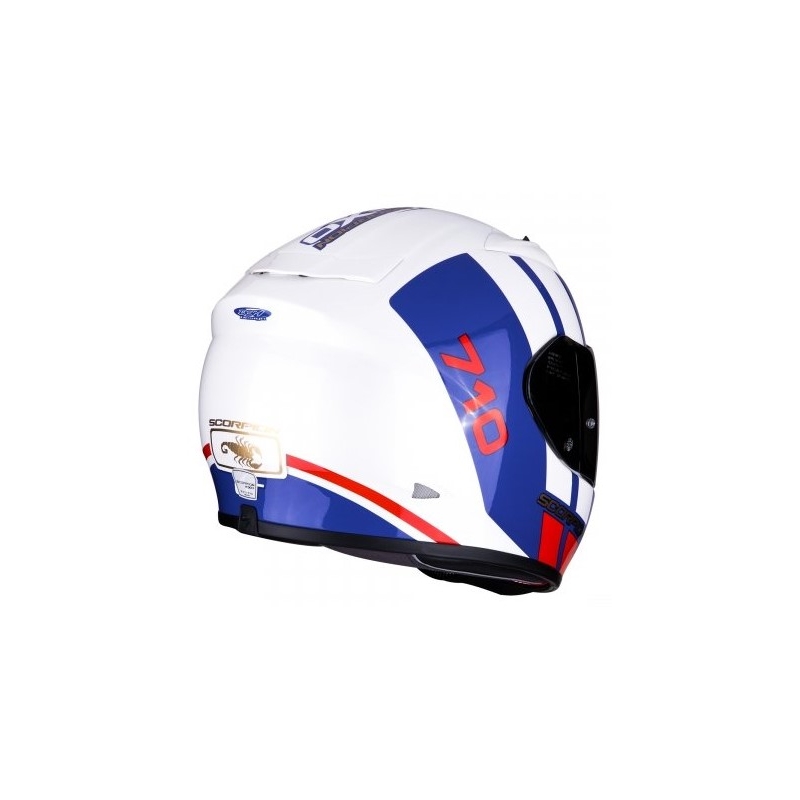 Beépített sisak Scorpion EXO-710 Air GT fehér-kék-piros