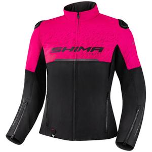 Női Shima Drift motoros kabát fekete-rózsaszín