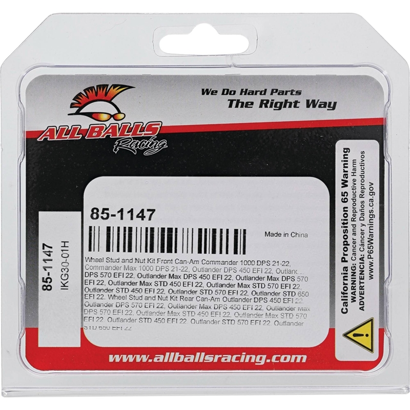 Wheel Stud and Nut Kit All Balls Racing