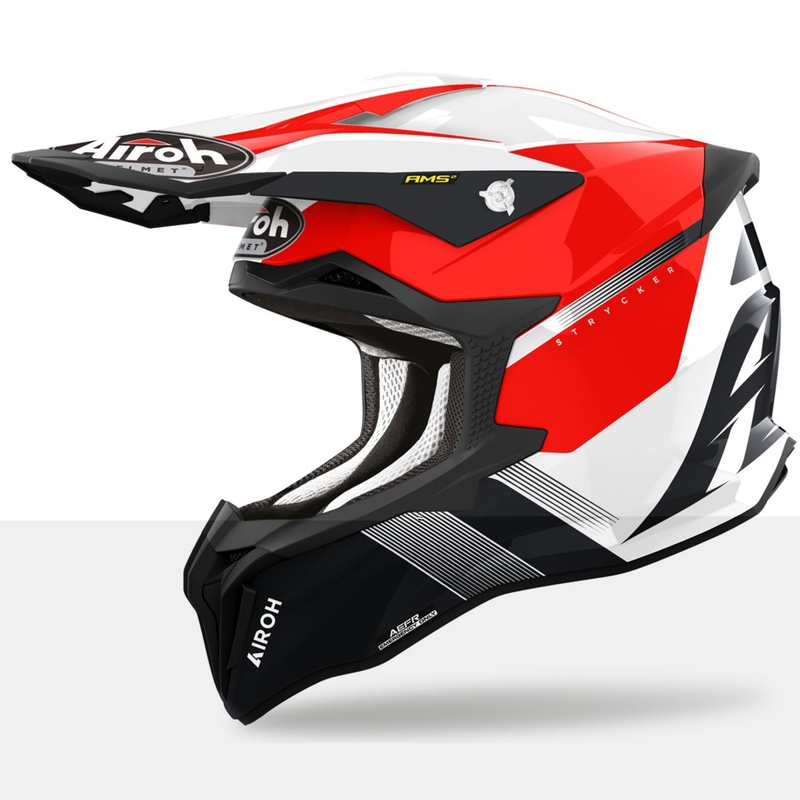Airoh Strycker Blazer motokrossz bukósisak piros  - II. minőség