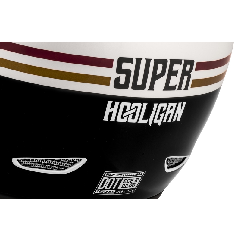 Cassida Fibre Super Hooligan zárt bukósisak fekete-zöld  - II. minőség