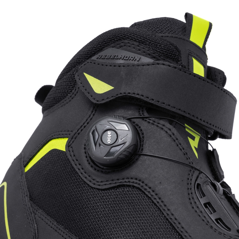 Rebelhorn Spark II motoros cipő fekete-fluo sárga - II. minőség