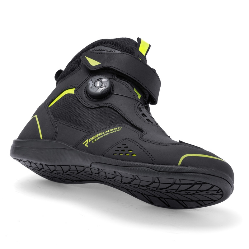 Rebelhorn Spark II motoros cipő fekete-fluo sárga - II. minőség