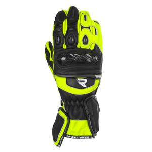 Street Racer Virus 2 motoros kesztyű fekete-fluo sárga - II. minőség