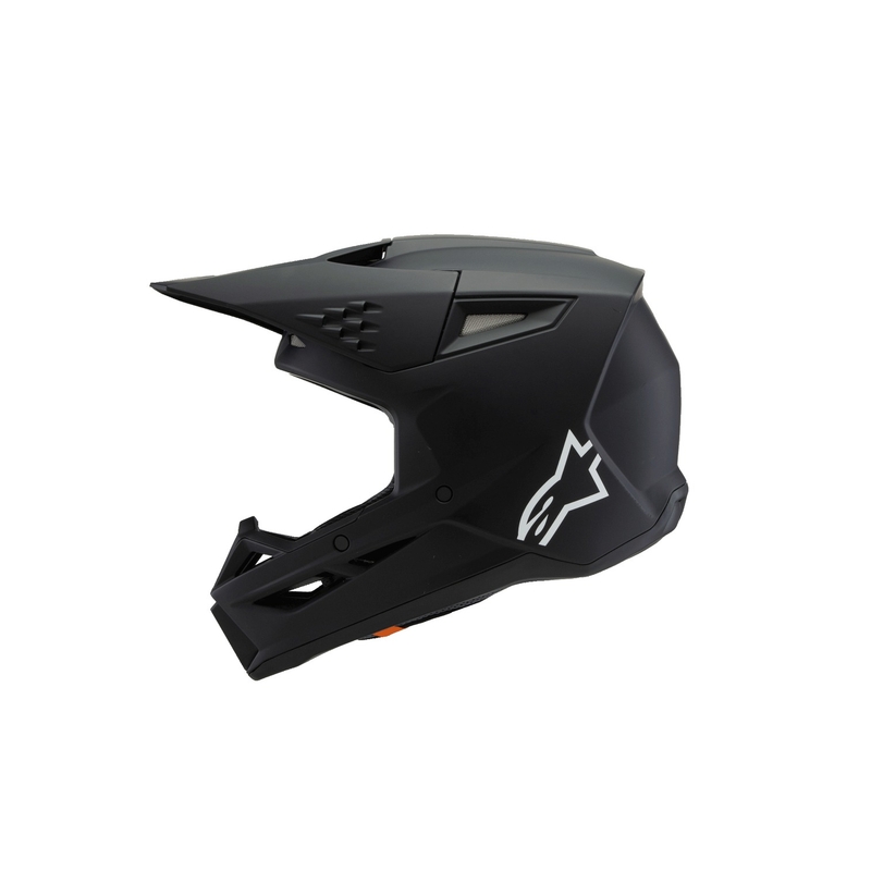 Alpinestars S-M3 SOLID 2025 gyerek motokrossz bukósisak fekete matt - II. minőség
