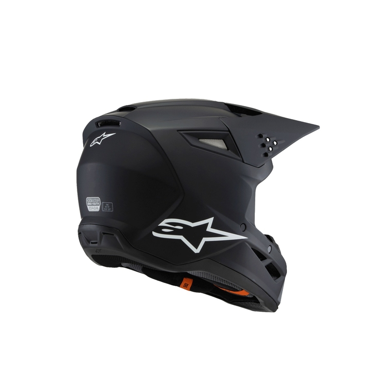 Alpinestars S-M3 SOLID 2025 gyerek motokrossz bukósisak fekete matt - II. minőség