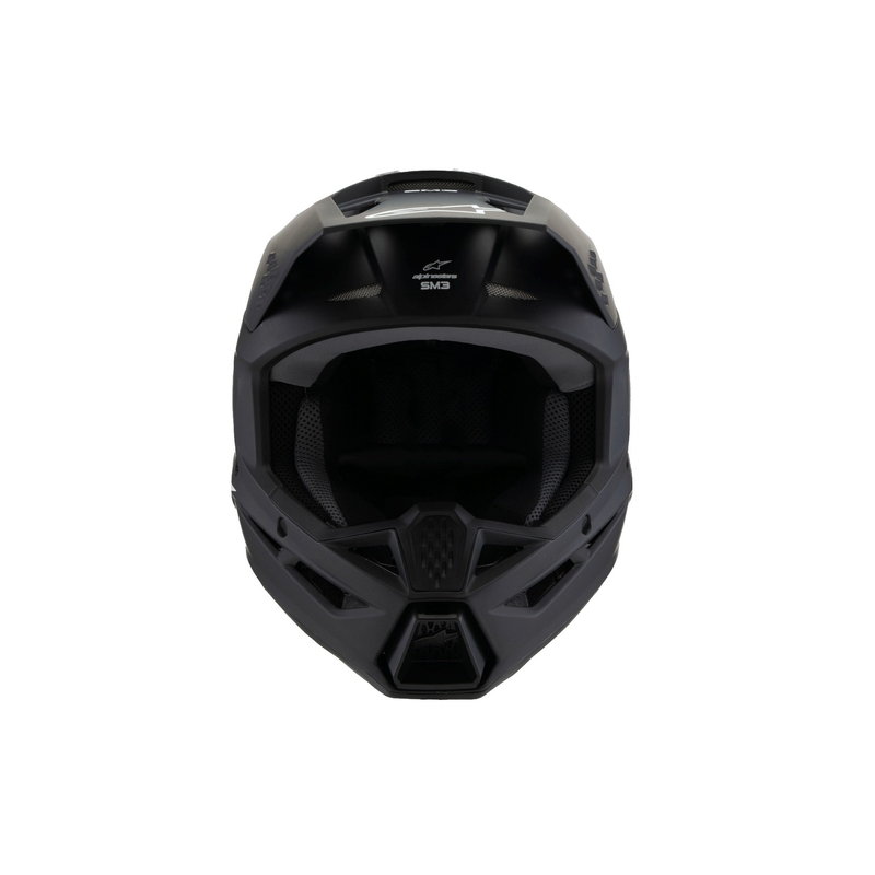 Alpinestars S-M3 SOLID 2025 gyerek motokrossz bukósisak fekete matt - II. minőség