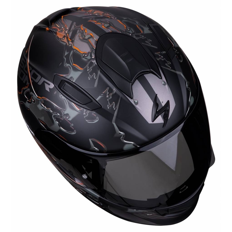 Integrált sisak Scorpion EXO-510 Air Likid fekete-narancssárga akció kiárusítás