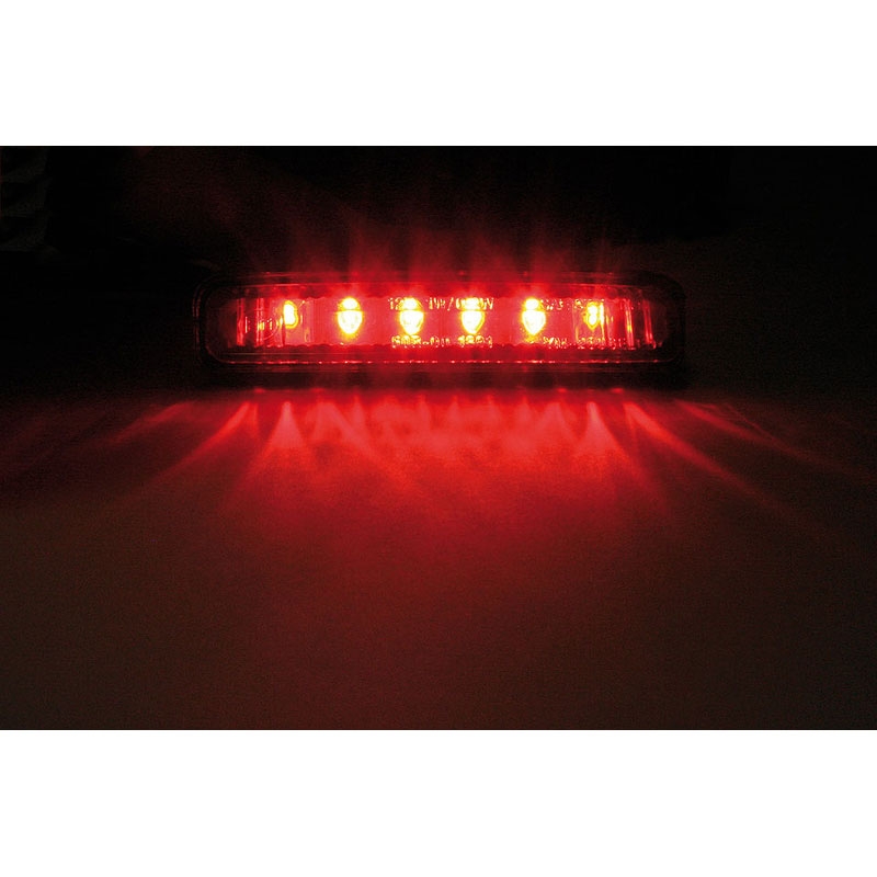 Highsider Smart Mini LED hátsó lámpa motorhoz fekete-füstös