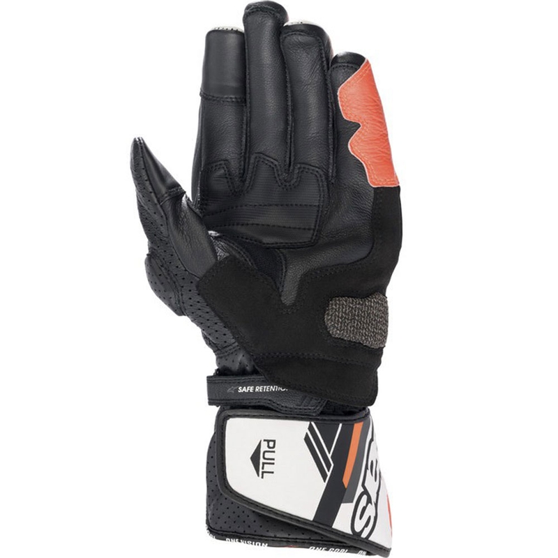 Alpinestars SP-8 motoros kesztyű fehér-fluo piros-fekete