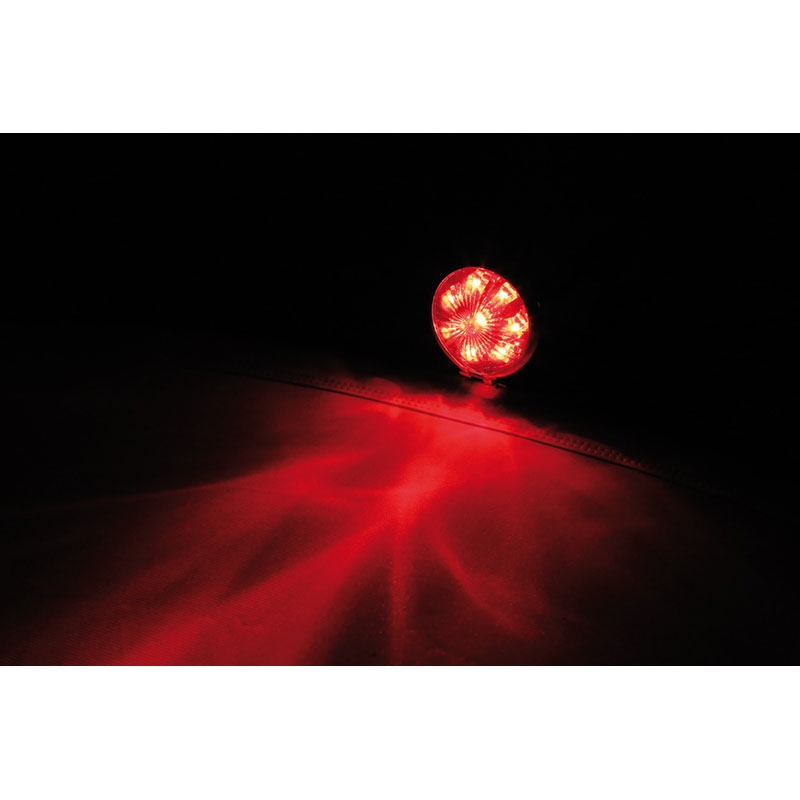 Highsider Smart Bates Style LED hátsó lámpa motorhoz fekete-krómozott