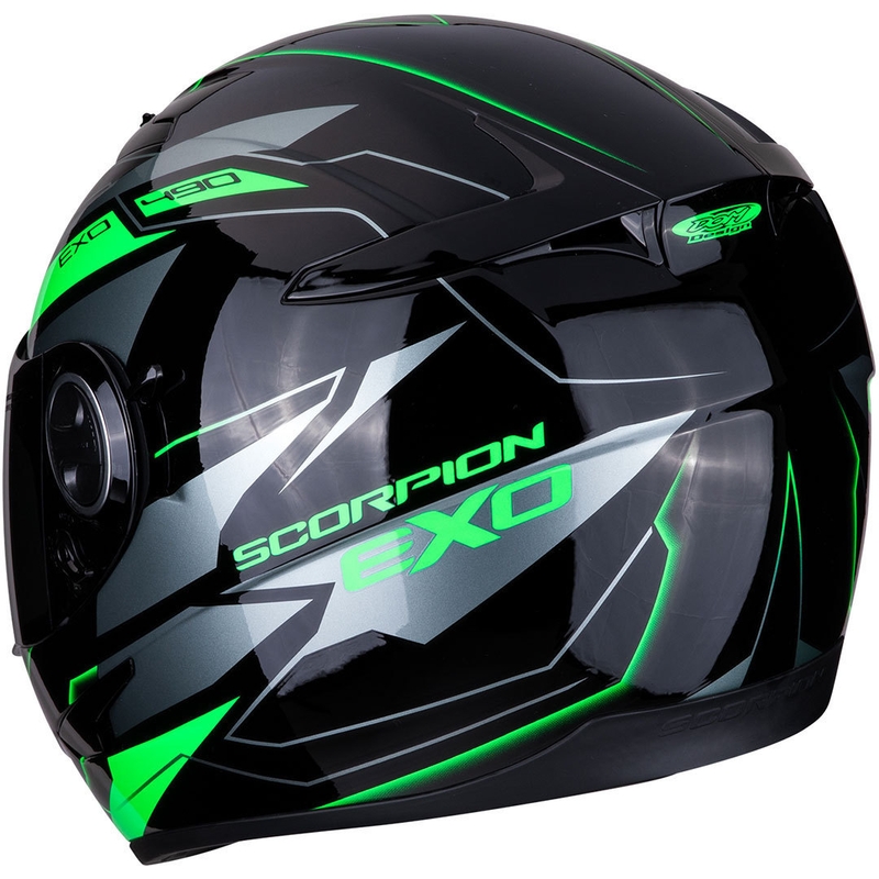 Integrált sisak Scorpion EXO-490 Nova fekete-zöld