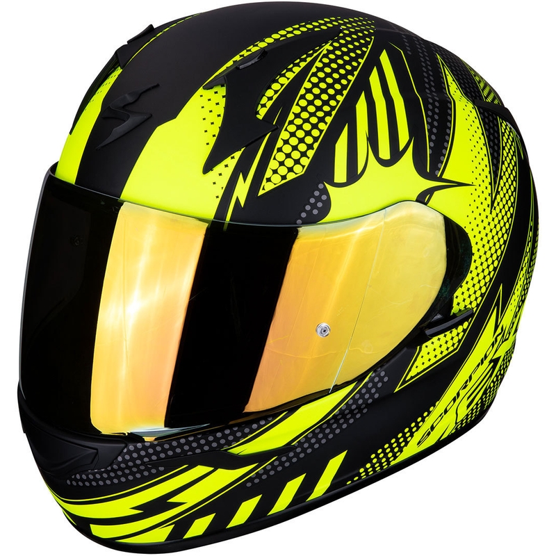 Integrált sisak Scorpion EXO-390 Pop fekete-fluo sárga eladó kiárusítás