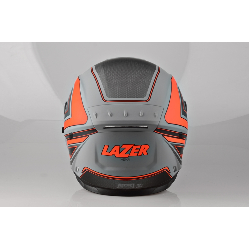 Beépített motorkerékpár sisak Lazer Rafale Hexa szürke-narancs kiárusítás