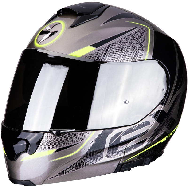 Összecsukható sisak Scorpion EXO-3000 Air Creed titán-fekete-fluo sárga eladó kiárusítás
