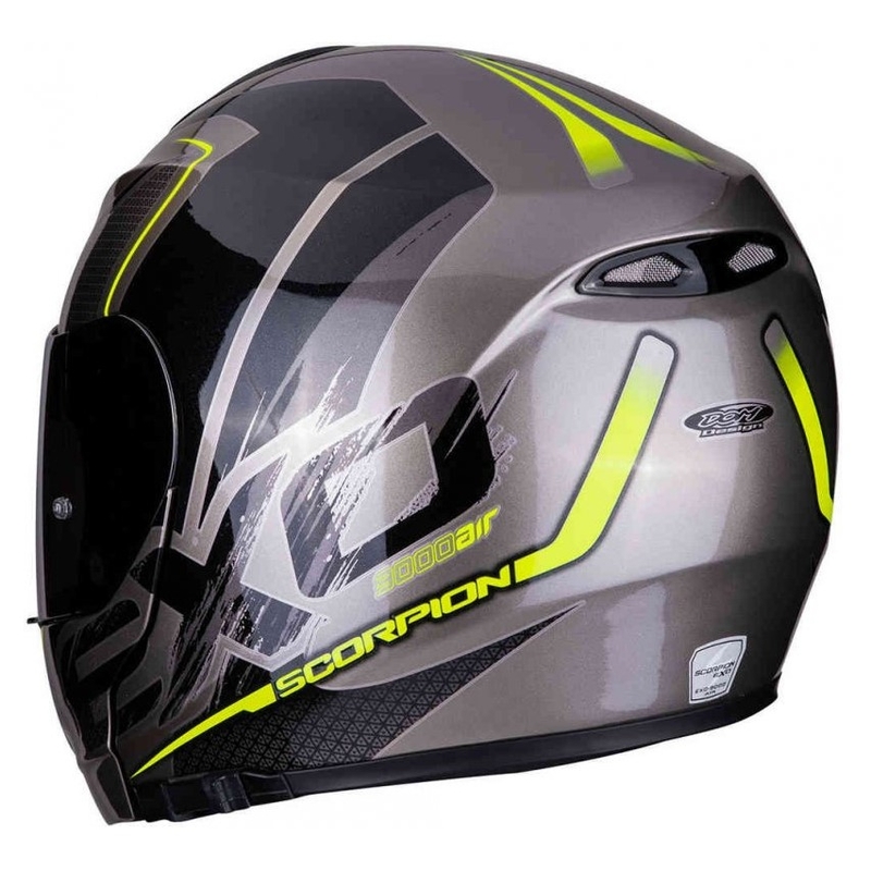 Összecsukható sisak Scorpion EXO-3000 Air Creed titán-fekete-fluo sárga eladó kiárusítás