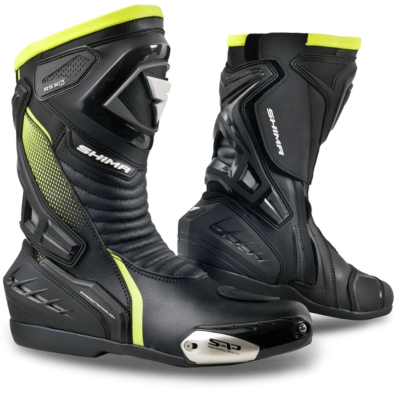 Shima RSX-6 motoros csizma fluo sárga