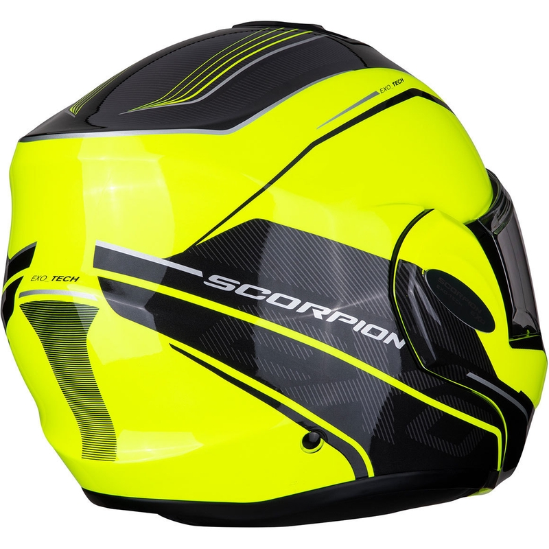 Flip sisak Scorpion EXO-TECH Time-Off fluo sárga-ezüst akció kiárusítás