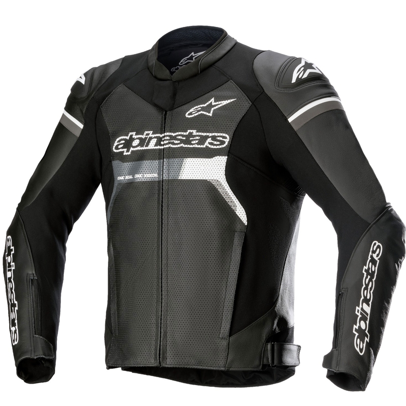 Alpinestars GP Force Airflow bőr motoros kabát fekete