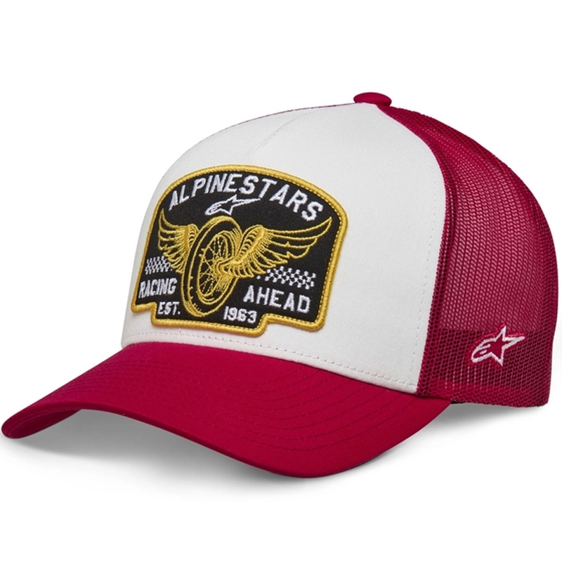Alpinestars Heritage Patcher siltes sapka fehér-piros
