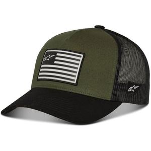 Alpinestars Flag Snap Hat siltes sapka zöld-fekete