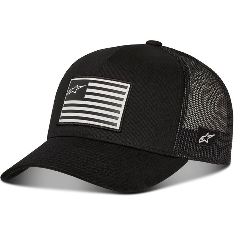Alpinestars Flag Snap Hat siltes sapka fekete