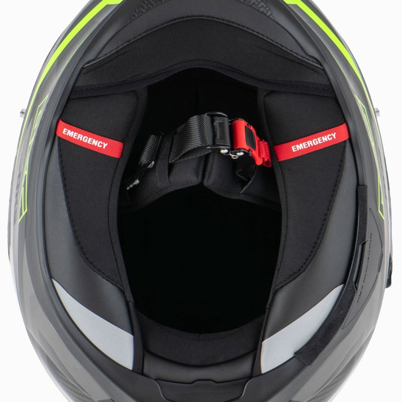 Scorpion EXO-520 EVO AIR TERRA zárt bukósisak fekete-ezüst-fluo sárga kiárusítás