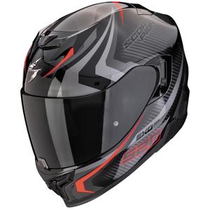 Scorpion EXO-520 EVO AIR TERRA zárt bukósisak fekete-ezüst-piros