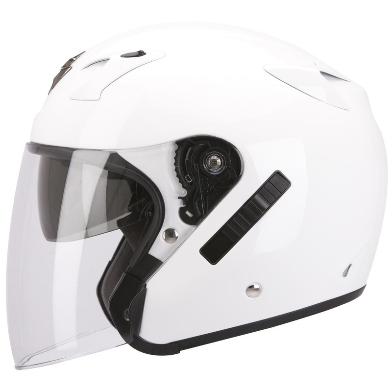 Nyitott motoros sisak Scorpion EXO-220 fehér akció kiárusítás