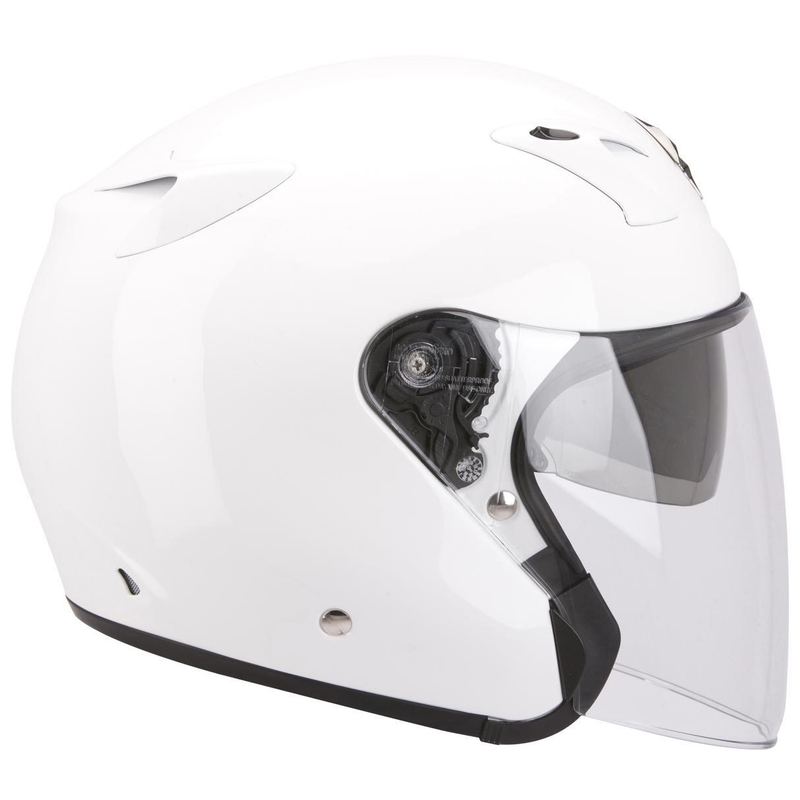 Nyitott motoros sisak Scorpion EXO-220 fehér akció kiárusítás