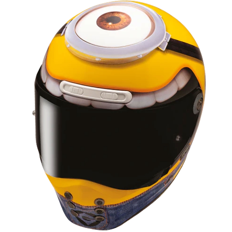 HJC V10 Stuart Minions MC3 zárt motoros bukósisak sárga-kék