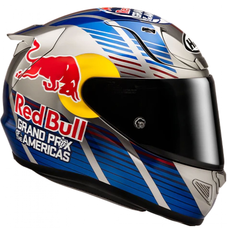 HJC RPHA 12 Red Bull Austin GP II MC21 zárt motoros bukósisak kék-szürke