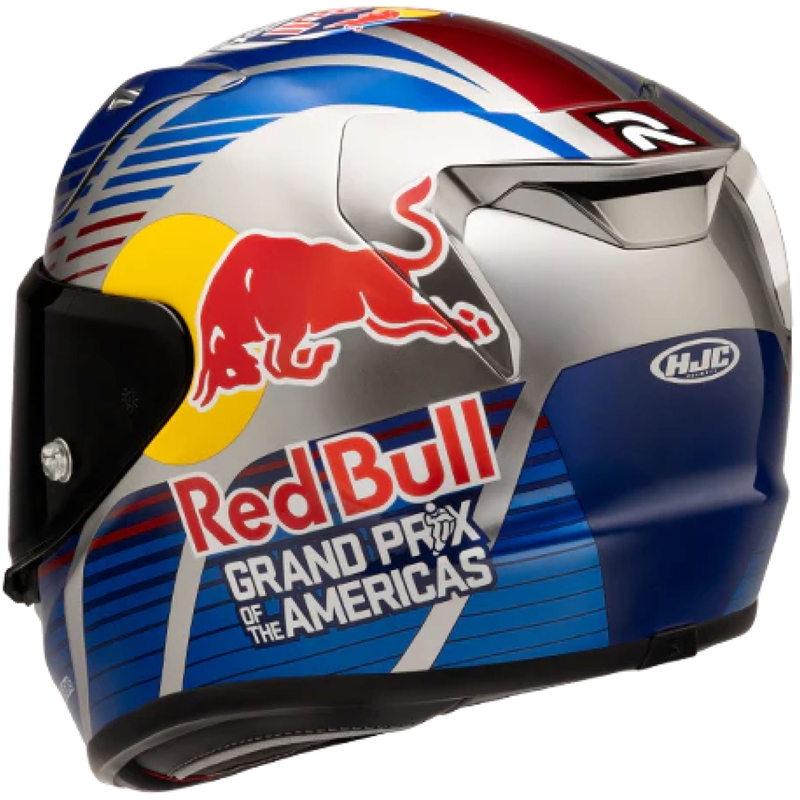 HJC RPHA 12 Red Bull Austin GP II MC21 zárt motoros bukósisak kék-szürke