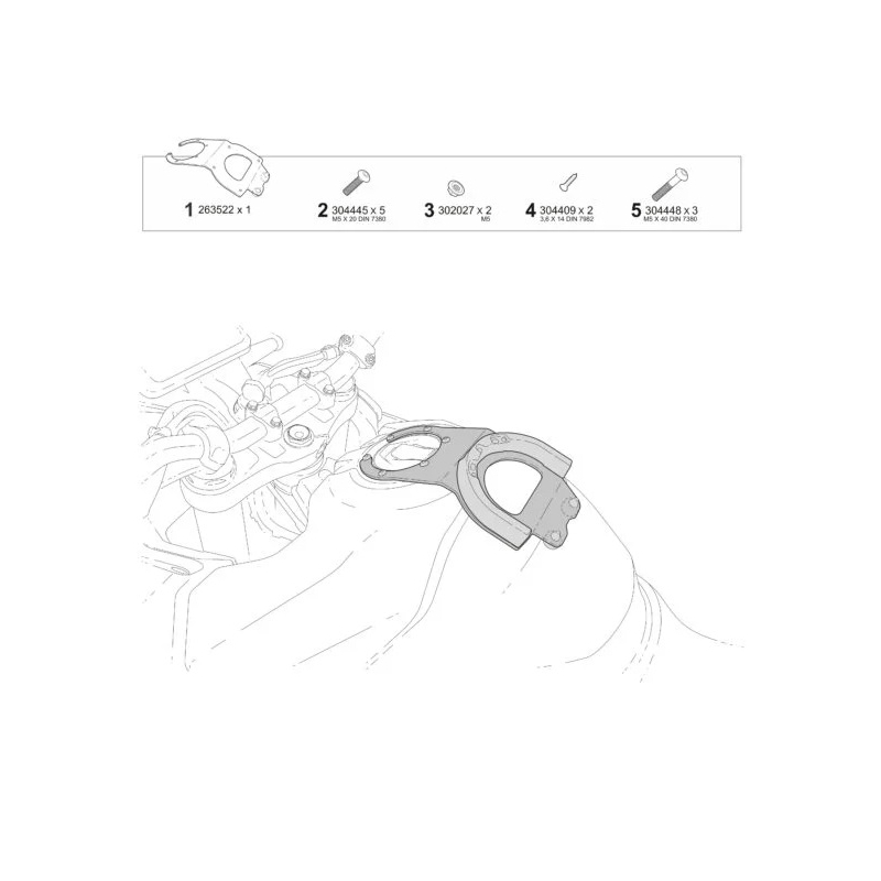 Click system fitting kit SHAD