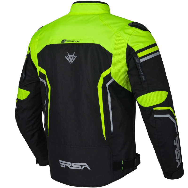 RSA Compact 2 EVO motoros kabát fekete-szürke-fluo sárga