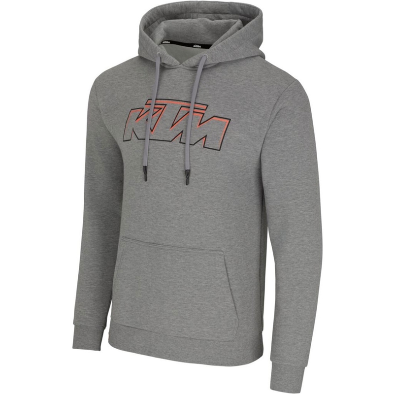 KTM Essential Hoodie pulóver világosszürke melange