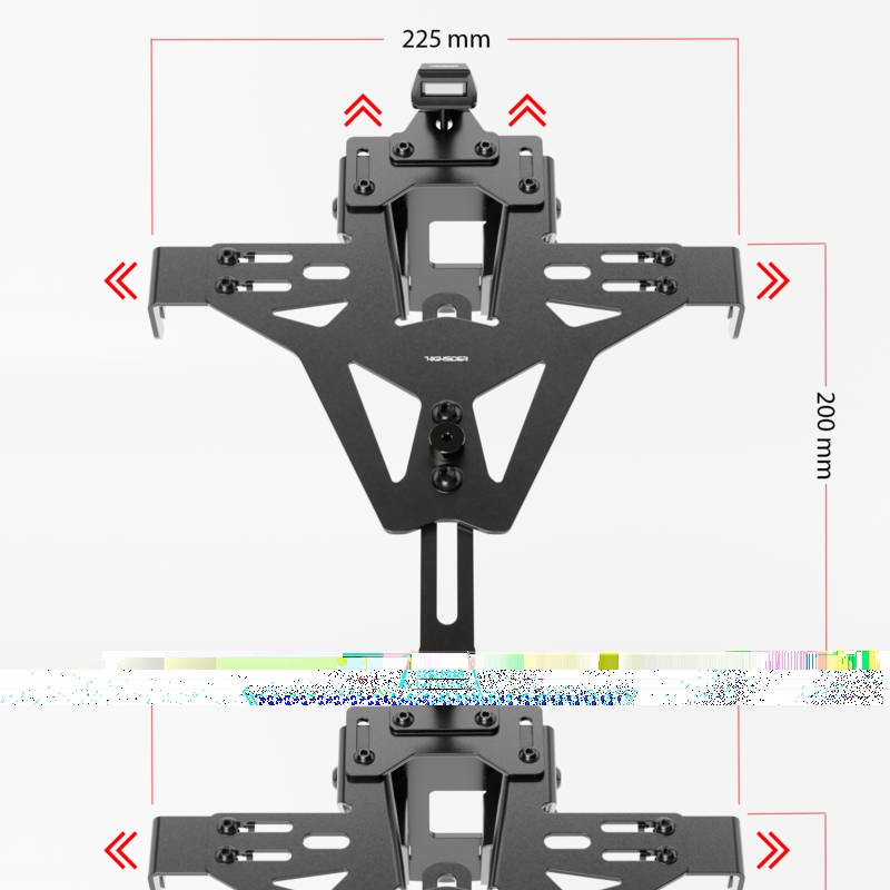 Highsider Akron RS PRO Suzuki GSX-S 1000 (F) rendszámtáblatartó világítással fekete