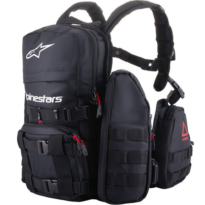 Alpinestars Techdura Taktikai hátizsák fekete-fehér 9 l