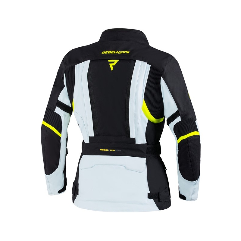Rebelhorn Hardy II női motoros kabát szürke-fekete-neon sárga