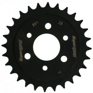 Csillagkerék SUPERSPROX RFE-881:28-BLK fekete 28 fogak,428