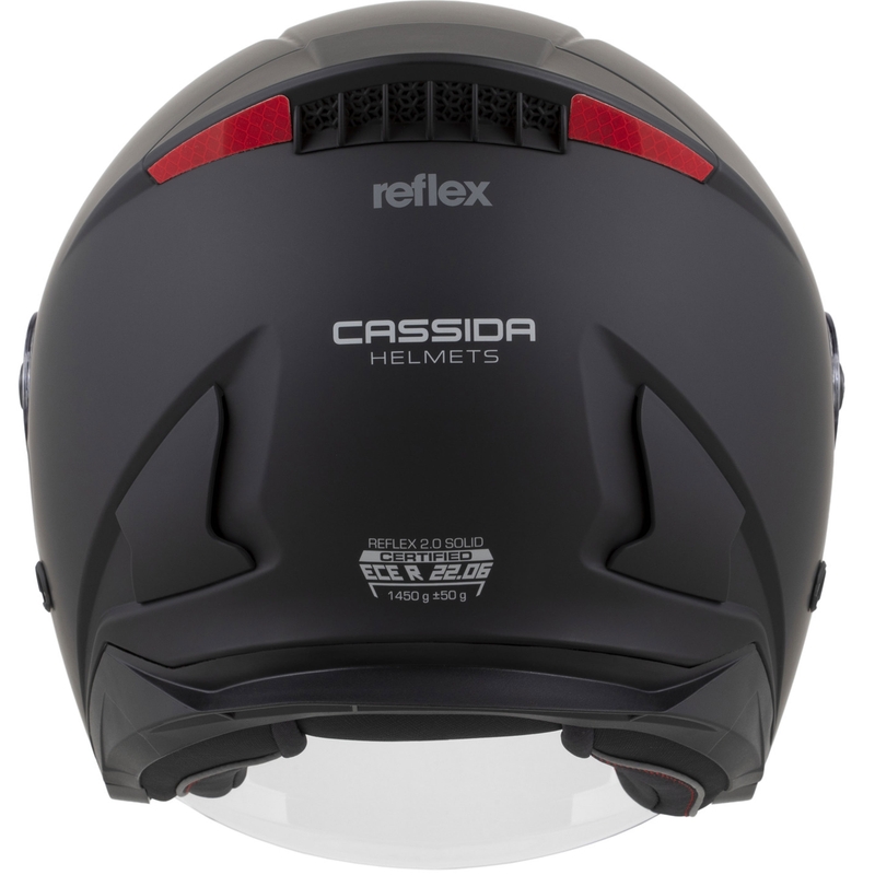 Cassida Reflex 2.0 Solid nyitott motoros bukósisak matt fekete-sötétzöld