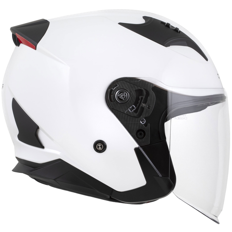 Cassida Reflex 2.0 Solid nyitott motoros bukósisak fehér-fekete