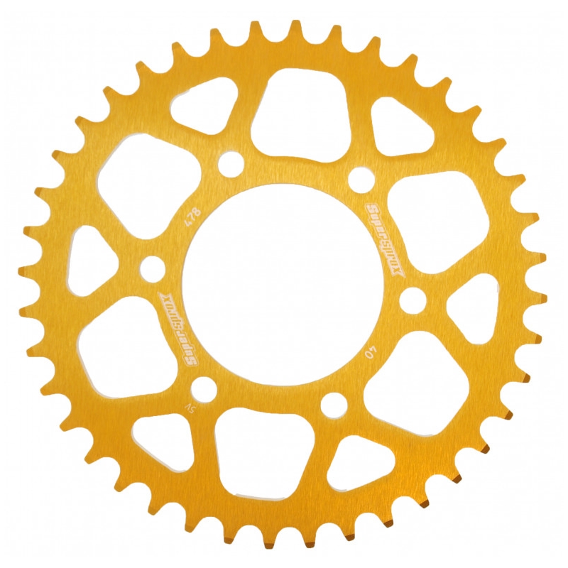 Rear ALU sprocket SUPERSPROX arany 40 fogak,520