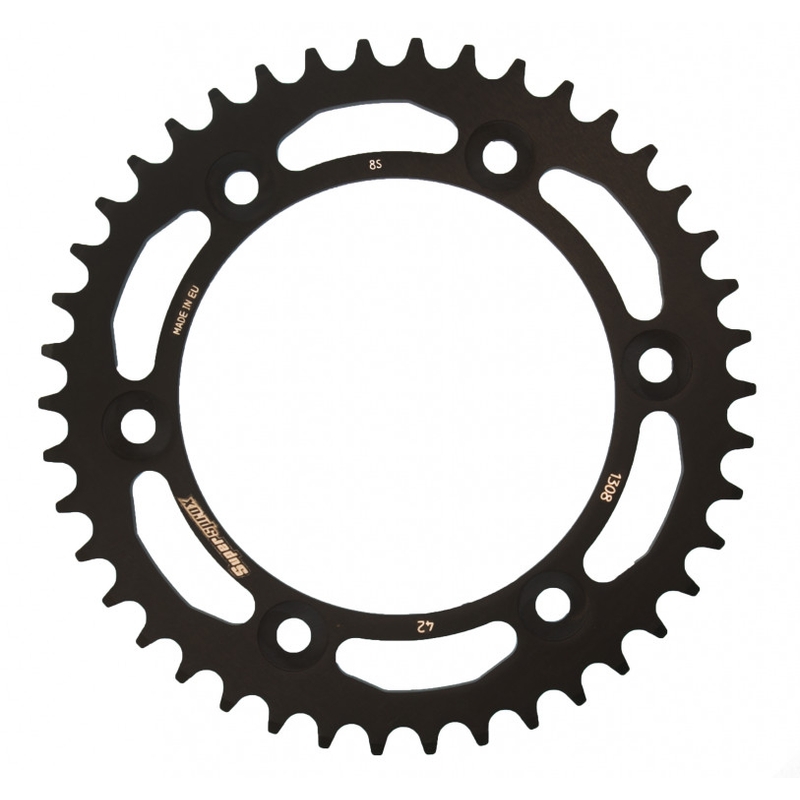 Rear ALU sprocket SUPERSPROX fekete 42 fogak,520