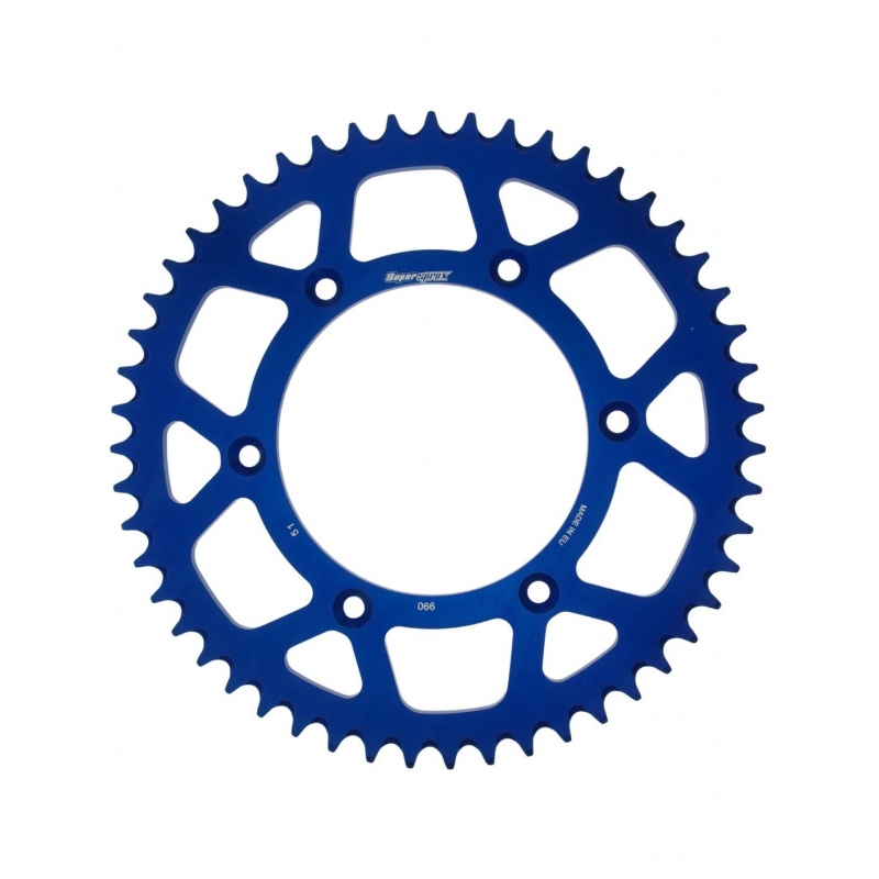 Rear ALU sprocket SUPERSPROX kék 51 fogak,520