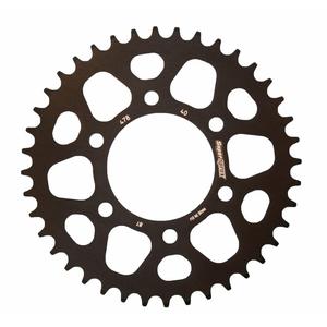 Alumínium csillagkerék SUPERSPROX RAL-478:40-BLK fekete 40 fogak,520