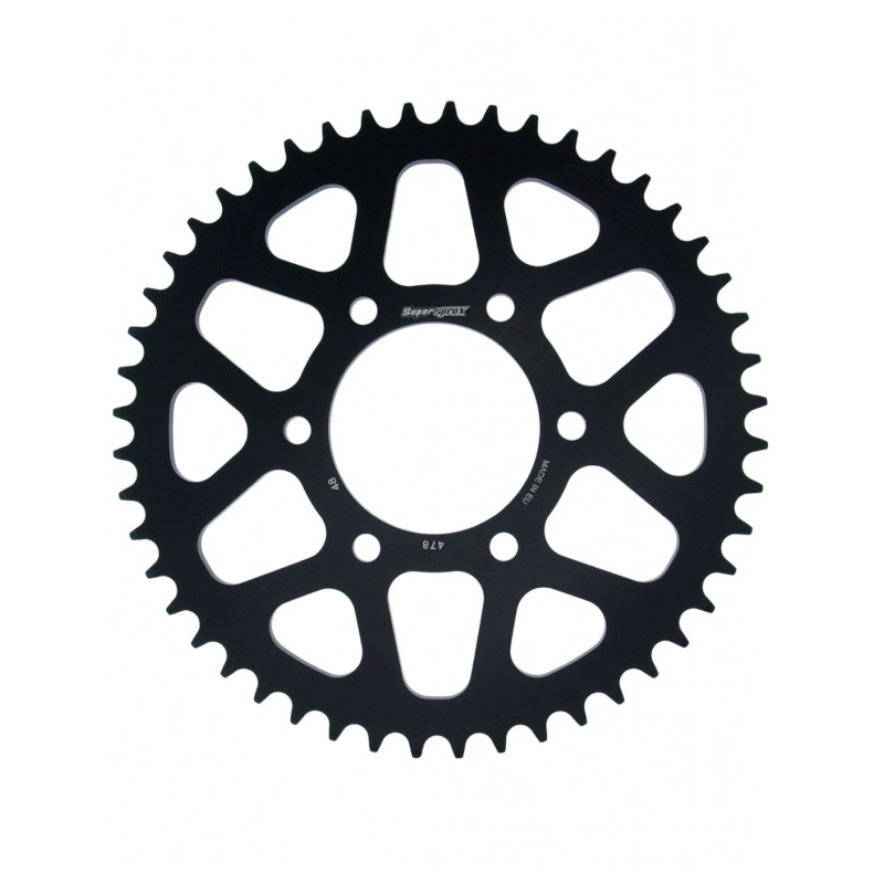 Rear ALU sprocket SUPERSPROX fekete 48 fogak,520