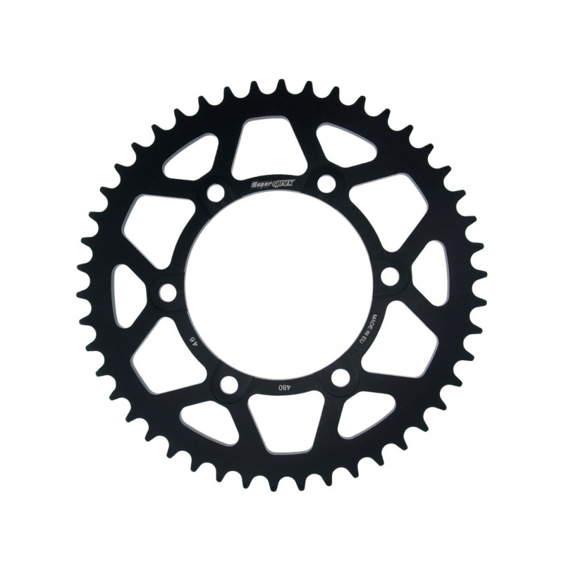 Rear ALU sprocket SUPERSPROX fekete 46 fogak,525