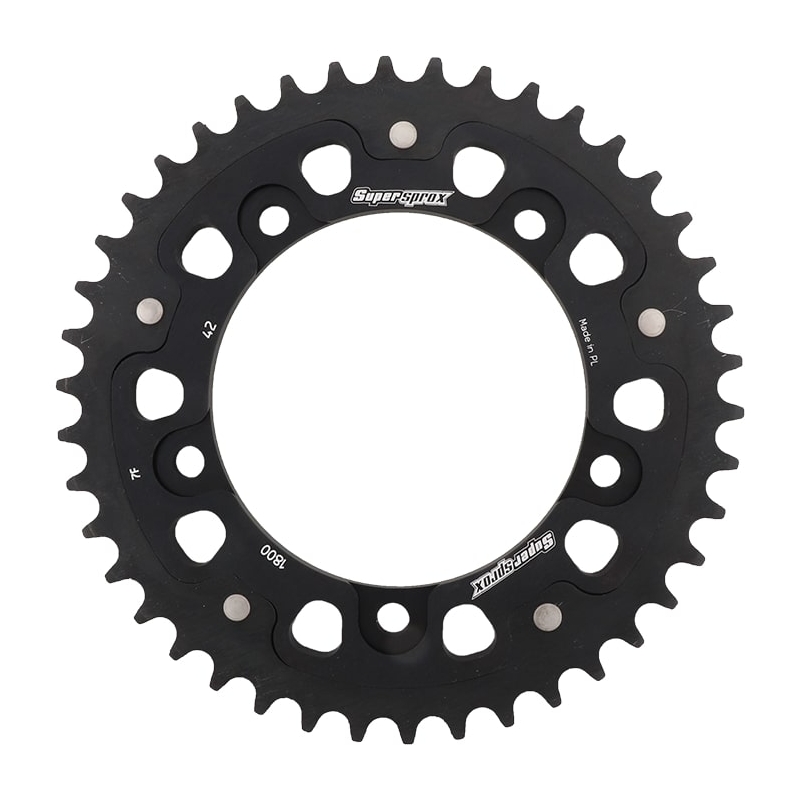 Csillagkerék SUPERSPROX STEALTH fekete 42 fogak,530