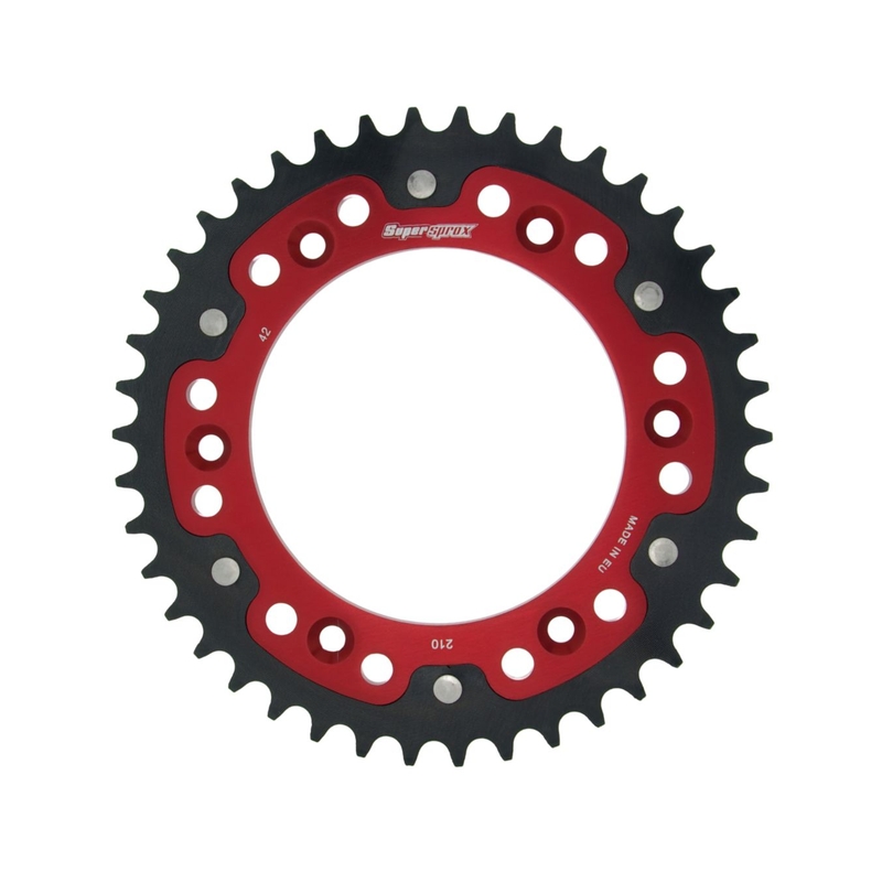 Csillagkerék SUPERSPROX STEALTH piros 42 fogak,520